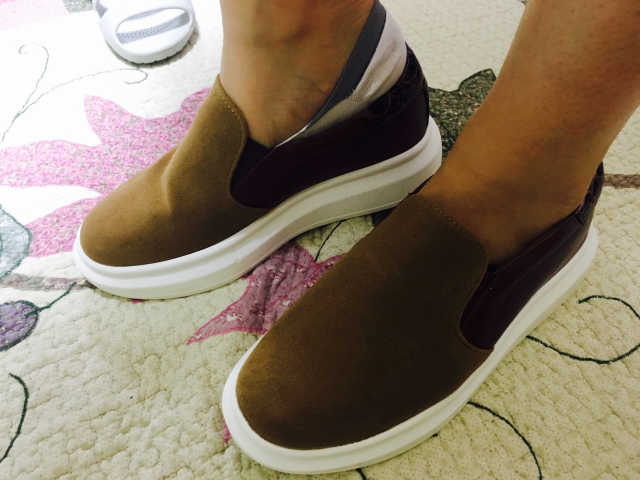 컴포터블 콤비 슬립온 리뷰 사진