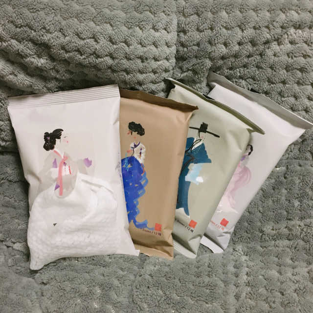 한복시리즈 물티슈 리뷰 사진