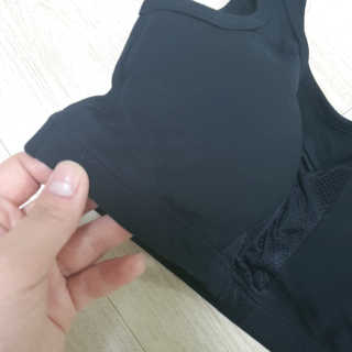 크리비아 All Day Comfort 면스판  메쉬 스포츠 브라 — 5점을 준 리뷰어가 2019년 11월 올린 사용 사진