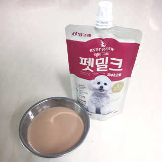 [빙그레] 에버그로 생유산균 1봉（10포입）+펫밀크2팩 — 4점을 준 리뷰어가 2019년 5월 올린 사용 사진