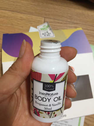 이네스네이쳐 천연 바디오일 미니 3종세트 50ml — 5점을 준 리뷰어가 2018년 6월 올린 사용 사진