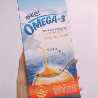 오메가-3스무디 [오메가스무디] 짜먹는 오메가3 DHA 임산부 어린이 — 4.5점을 준 리뷰어가 2019년 4월 올린 사용 사진