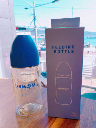 유비맘 PPSU 젖병 노꼭지_260ml_컬러 랜덤 발송 — 5점을 준 리뷰어가 2020년 3월 올린 사용 사진