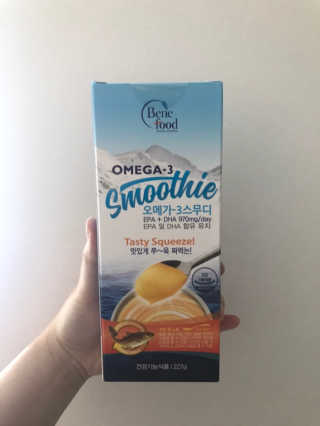 오메가-3스무디 [오메가스무디] 짜먹는 오메가3 DHA 임산부 어린이 — 3점을 준 리뷰어가 2019년 2월 올린 사용 사진
