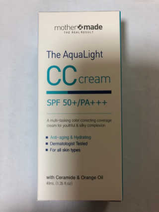 마더메이드 더 아쿠아라이트 CC크림 SPF50+ PA+++ — 3.5점을 준 리뷰어가 2019년 5월 올린 사용 사진