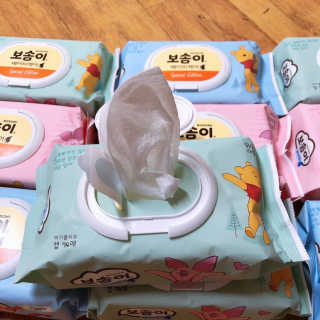 보솜이 아기물티슈 베이비케어 푸에디션 캡 74매 10입 — 5점을 준 리뷰어가 2019년 4월 올린 사용 사진