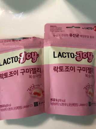 락토조이 구미젤리 복숭아맛 — 5점을 준 리뷰어가 2019년 6월 올린 사용 사진