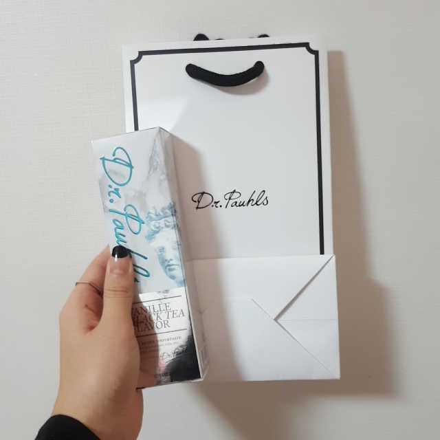 닥터폴스 치약 바닐블랙티향 리뷰 사진