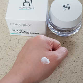 헤브닝 인텐시브 화이트닝크림 50ml — 5점을 준 리뷰어가 2018년 9월 올린 사용 사진