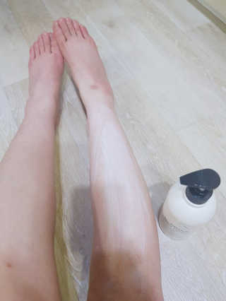 (주)에네스티 내추럴 촉촉  오트밀 바디로션 500ml — 5점을 준 리뷰어가 2019년 10월 올린 사용 사진