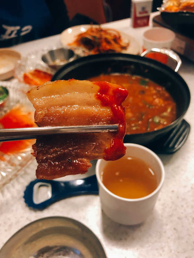 [철계단집] 삼겹살 2인분+찌개 中 택 1+음료 1병 리뷰 사진