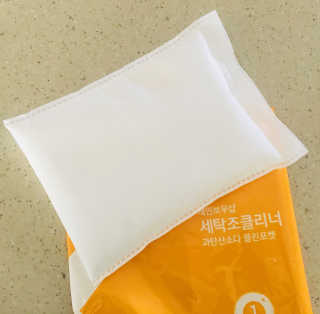 레인보우샵 올인원 세탁세제 스틱포 6개입 + 세탁조클리너 — 5점을 준 리뷰어가 2018년 3월 올린 사용 사진
