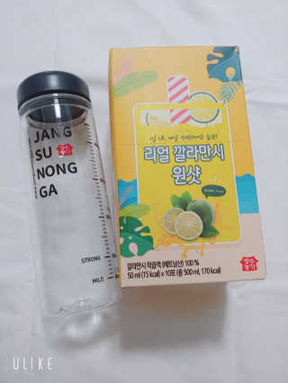 장수농가 리얼깔라만시 원샷 50ml 10팩+보틀 — 4점을 준 리뷰어가 2019년 5월 올린 사용 사진