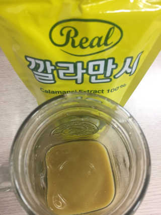 장수농가 리얼깔라만시 — 5점을 준 리뷰어가 2018년 4월 올린 사용 사진