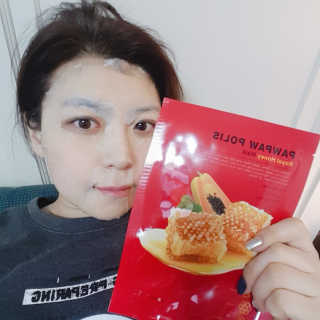 Honey Trap 포포폴리스 로얄허니 포포마스크5매 + 포포크림 — 4.5점을 준 리뷰어가 2019년 1월 올린 사용 사진