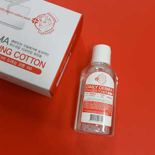 나이팅게일 광채토너130ml+더마 드레싱 코튼 100 SET — 4.33점을 준 리뷰어가 2018년 5월 올린 사용 사진