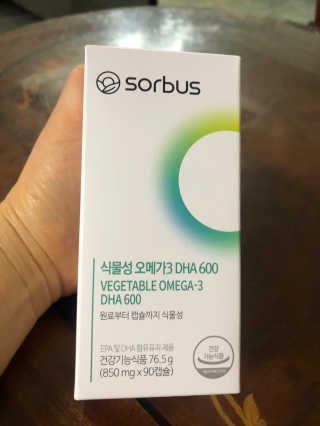 소버스 식물성 오메가3 DHA 600 — 3점을 준 리뷰어가 2020년 3월 올린 사용 사진
