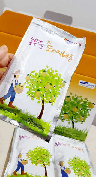 농부가짠 맑은 도라지배즙 — 5점을 준 리뷰어가 2020년 2월 올린 사용 사진