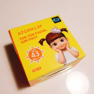 아토팜 톡톡 페이셜 선팩트 SPF43 PA+++ — 5점을 준 리뷰어가 2018년 4월 올린 사용 사진