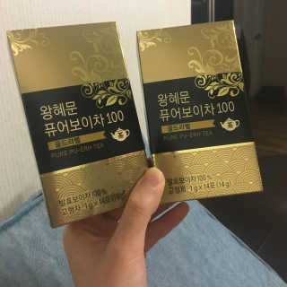 넥스트비티 왕혜문 퓨어 보이차 100 골드라벨 — 4.33점을 준 리뷰어가 2017년 12월 올린 사용 사진