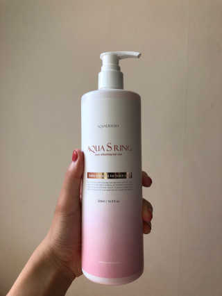 아쿠아큐링 아쿠아S링 퓨어리프레싱 헤어케어 500ml — 4점을 준 리뷰어가 2018년 8월 올린 사용 사진