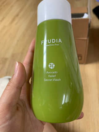 [후르디아] 아보카도 약산성 비건 여성 청결제 — 4점을 준 리뷰어가 2019년 7월 올린 사용 사진