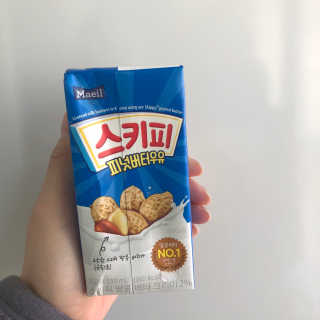 스키피피넛우유 스키피 피넛버터우유 — 3점을 준 리뷰어가 2019년 11월 올린 사용 사진