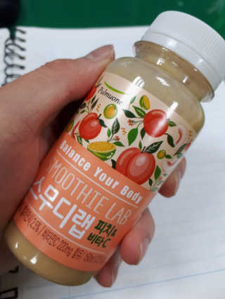 풀무원 스무디랩 피치&비타 — 4.5점을 준 리뷰어가 2017년 11월 올린 사용 사진