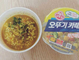 오뚜기카레면 2차 모집 — 4점을 준 리뷰어가 2019년 2월 올린 사용 사진