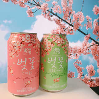 GS25 벚꽃 팝콘 + 벚꽃스파클링 + 벚꽃 청포도 에이드 — 4.33점을 준 리뷰어가 2018년 3월 올린 사용 사진