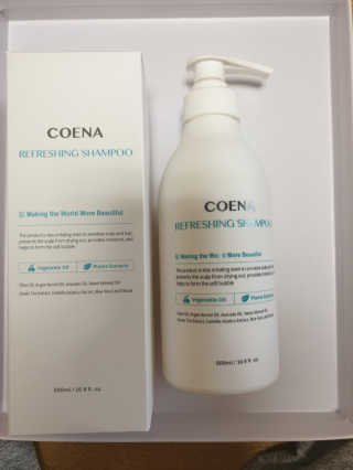 코에나샴푸 500ml — 4.5점을 준 리뷰어가 2019년 7월 올린 사용 사진