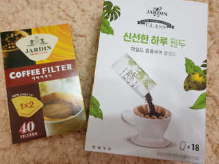 (주)쟈뎅 [쟈뎅] 클래스 신선한 하루 원두+여과지 SET — 5점을 준 리뷰어가 2019년 3월 올린 사용 사진