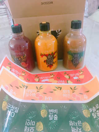 [쓰리케어] 무설탕 발효식초 맛있초 3종 — 5점을 준 리뷰어가 2017년 5월 올린 사용 사진