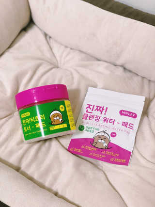 미플레이 진짜 티트리 토너 패드 — 4.67점을 준 리뷰어가 2018년 11월 올린 사용 사진