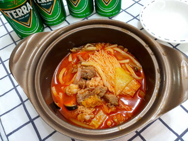 [곱나좋군] 곱나맛있는 [한우대창전골] 밀키트세트 리뷰 사진