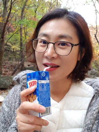 스키피피넛우유 스키피 피넛버터우유 — 5점을 준 리뷰어가 2019년 11월 올린 사용 사진