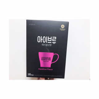 한국맥널티 아이브루 헤이즐넛향 100T — 5점을 준 리뷰어가 2019년 11월 올린 사용 사진