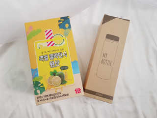 장수농가 리얼깔라만시 원샷 50ml 10팩+보틀 — 5점을 준 리뷰어가 2019년 4월 올린 사용 사진