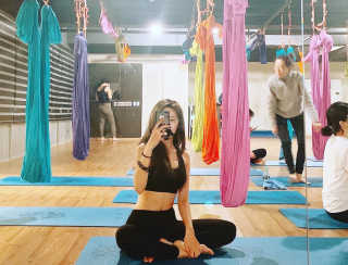 [별이 빛나는 요가필라] 플라잉요가, 일반 요가 4회 — 5점을 준 리뷰어가 2019년 1월 올린 사용 사진