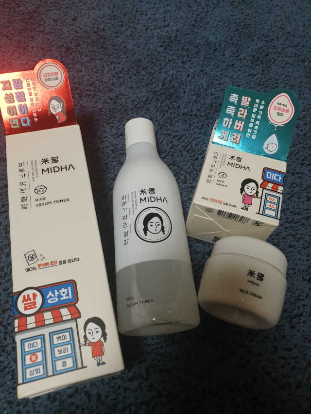 [미다] 쌀뜨물 세범 토너 + 쌀 크림 [지성,모든피부] 리뷰 사진