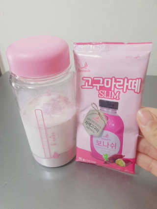 보나쉬슬림 고구마라떼 6pc+보틀 — 4점을 준 리뷰어가 2019년 6월 올린 사용 사진