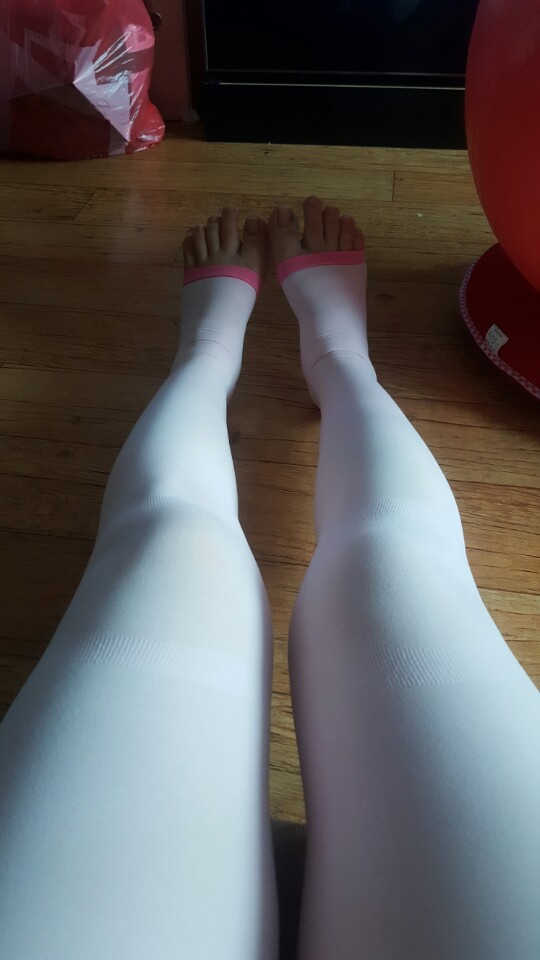 야간용 보습롱 압박스타킹 리뷰 사진