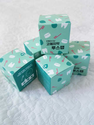 솔테라피 씹는 고체치약 투스탭 스파클레몬 6정 x 5박스 — 5점을 준 리뷰어가 2019년 6월 올린 사용 사진