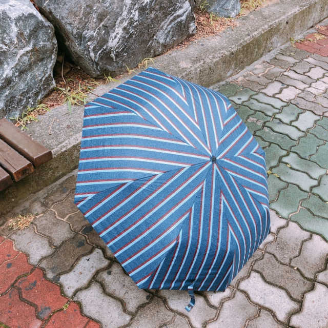 몽크로스 3단 스트라이프 UV 암막코팅 우양산 리뷰 사진