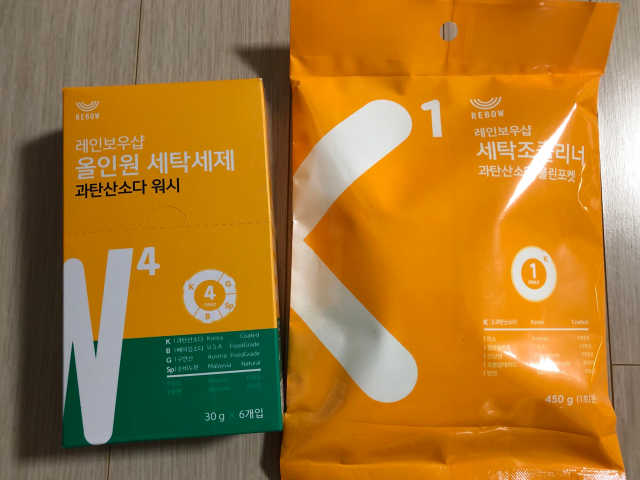 올인원 세탁세제 스틱포 6개입 + 세탁조클리너 리뷰 사진