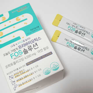 힐링팩토리 오늘도 가볍게 프리바이오틱스 FOS 솔루션 — 5점을 준 리뷰어가 2020년 2월 올린 사용 사진