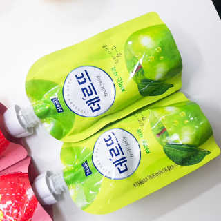 데르뜨 떠먹는 과일 3종, 짜먹는 과일 2종 총 10개 체험 — 4점을 준 리뷰어가 2020년 3월 올린 사용 사진