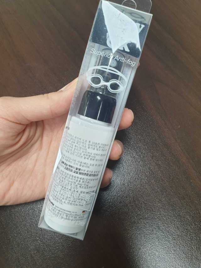 수경물안경 착용시 발생하는 김서림방지제 안티포그액 리뷰 사진