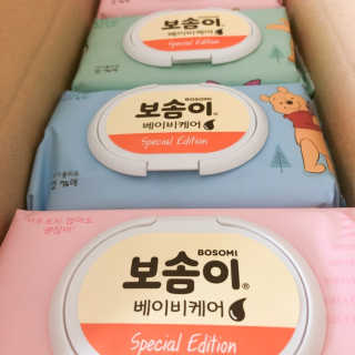 보솜이 아기물티슈 베이비케어 푸에디션 캡 74매 10입 — 5점을 준 리뷰어가 2019년 4월 올린 사용 사진