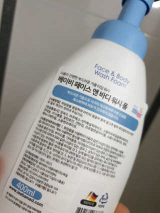 세바메드 베이비 페이스 앤 바디워시 폼 [올인원] — 5점을 준 리뷰어가 2019년 8월 올린 사용 사진